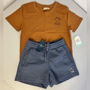 2-ITEMS - Abercrombie Kids Shorts & Earth Nymph T-Shirt - Youth Sizes 5-6 / 6-7